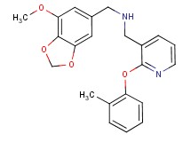 1-(7-methoxy-1,3-benzodioxol-5-yl)-N-{[2-(2-methylphenoxy)-3-pyridinyl]methyl}methanamine