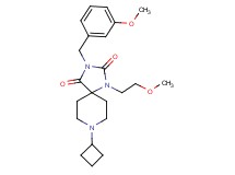 8-cyclobutyl-3-(3-methoxybenzyl)-1-(2-methoxyethyl)-1,3,8-triazaspiro[4.5]decane-2,4-dione