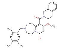 10-(3,4-dihydro-2(1H)-isoquinolinylcarbonyl)-9-methoxy-3-(2,4,5-trimethylbenzyl)-2,3,4,5-tetrahydropyrido[1,2-d][1,4]diazepin-7(1H)-one