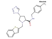 (4R)-1-(1-benzothien-2-ylmethyl)-N-(4-methylbenzyl)-4-(1H-tetrazol-1-yl)-L-prolinamide