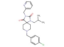 8-(4-chlorobenzyl)-1-isobutyl-3-(2-pyridinylmethyl)-1,3,8-triazaspiro[4.5]decane-2,4-dione