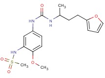 N-{5-[({[3-(2-furyl)-1-methylpropyl]amino}carbonyl)amino]-2-methoxyphenyl}methanesulfonamide
