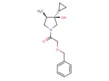 (3R*,4R*)-1-[(benzyloxy)acetyl]-3-cyclopropyl-4-methyl-3-pyrrolidinol