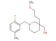 [1-(2-fluoro-5-methylbenzyl)-3-(3-methoxypropyl)-3-piperidinyl]methanol