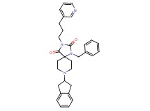 1-benzyl-8-(2,3-dihydro-1H-inden-2-yl)-3-[3-(3-pyridinyl)propyl]-1,3,8-triazaspiro[4.5]decane-2,4-dione