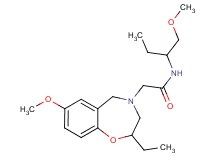 2-(2-ethyl-7-methoxy-2,3-dihydro-1,4-benzoxazepin-4(5H)-yl)-N-[1-(methoxymethyl)propyl]acetamide