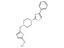 (5-{[4-(4-phenyl-1,3-thiazol-2-yl)piperazin-1-yl]methyl}-2-furyl)methanol