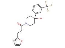 1-[3-(2-furyl)propanoyl]-4-[3-(trifluoromethyl)phenyl]-4-piperidinol