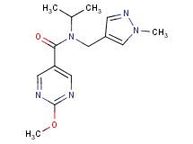 N-isopropyl-2-methoxy-N-[(1-methyl-1H-pyrazol-4-yl)methyl]pyrimidine-5-carboxamide