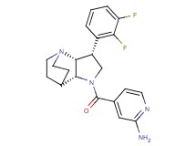 4-{[(3R*,3aR*,7aR*)-3-(2,3-difluorophenyl)hexahydro-4,7-ethanopyrrolo[3,2-b]pyridin-1(2H)-yl]carbonyl}pyridin-2-amine