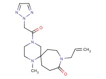 9-allyl-1-methyl-4-(2H-1,2,3-triazol-2-ylacetyl)-1,4,9-triazaspiro[5.6]dodecan-10-one
