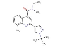 2-(1-tert-butyl-1H-pyrazol-4-yl)-N-ethyl-N,8-dimethylquinoline-4-carboxamide