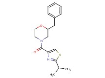 2-benzyl-4-[(2-isopropyl-1,3-thiazol-4-yl)carbonyl]morpholine