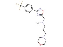 N-methyl-3-(4-morpholinyl)-N-({3-[4-(trifluoromethyl)phenyl]-1,2,4-oxadiazol-5-yl}methyl)-1-propanamine