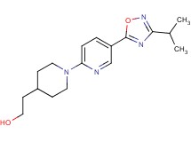 2-{1-[5-(3-isopropyl-1,2,4-oxadiazol-5-yl)-2-pyridinyl]-4-piperidinyl}ethanol