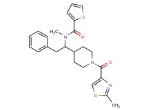 N-methyl-N-(1-{1-[(2-methyl-1,3-thiazol-4-yl)carbonyl]-4-piperidinyl}-2-phenylethyl)-2-thiophenecarboxamide