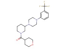 1-[1-(tetrahydro-2H-pyran-4-ylcarbonyl)-3-piperidinyl]-4-[3-(trifluoromethyl)phenyl]piperazine