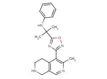 N-{1-methyl-1-[3-(3-methyl-5,6,7,8-tetrahydro-2,7-naphthyridin-4-yl)-1,2,4-oxadiazol-5-yl]ethyl}aniline hydrochloride
