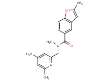 N-[(4,6-dimethylpyridin-2-yl)methyl]-N,2-dimethyl-1-benzofuran-5-carboxamide