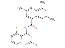 3-(2-fluorophenyl)-3-{[(2,6,8-trimethyl-4-quinolinyl)carbonyl]amino}propanoic acid