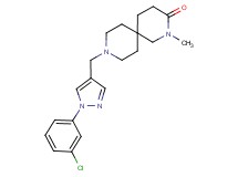 9-{[1-(3-chlorophenyl)-1H-pyrazol-4-yl]methyl}-2-methyl-2,9-diazaspiro[5.5]undecan-3-one