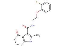 N-[2-(2-fluorophenoxy)ethyl]-2-methyl-4-oxo-4,5,6,7-tetrahydro-1H-indole-3-carboxamide
