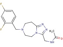 N-{[7-(2,4-difluorobenzyl)-6,7,8,9-tetrahydro-5H-[1,2,4]triazolo[4,3-d][1,4]diazepin-3-yl]methyl}acetamide