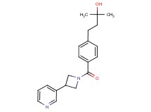 2-methyl-4-(4-{[3-(3-pyridinyl)-1-azetidinyl]carbonyl}phenyl)-2-butanol
