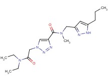 1-[2-(diethylamino)-2-oxoethyl]-N-methyl-N-[(5-propyl-1H-pyrazol-3-yl)methyl]-1H-1,2,3-triazole-4-carboxamide
