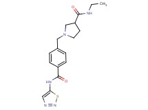N-ethyl-1-{4-[(1,2,3-thiadiazol-5-ylamino)carbonyl]benzyl}pyrrolidine-3-carboxamide