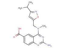 2-amino-4-[[(3-isopropylisoxazol-5-yl)methyl](methyl)amino]quinazoline-6-carboxylic acid