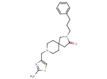 8-[(2-methyl-1,3-thiazol-4-yl)methyl]-2-(3-phenylpropyl)-2,8-diazaspiro[4.5]decan-3-one