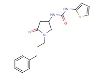 N-[5-oxo-1-(3-phenylpropyl)-3-pyrrolidinyl]-N'-2-thienylurea