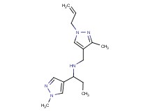 N-[(1-allyl-3-methyl-1H-pyrazol-4-yl)methyl]-1-(1-methyl-1H-pyrazol-4-yl)propan-1-amine