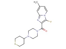 3-fluoro-7-methyl-2-{[4-(tetrahydro-2H-thiopyran-4-yl)piperazin-1-yl]carbonyl}imidazo[1,2-a]pyridine