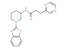 N-[1-(1,3-benzothiazol-2-yl)-3-piperidinyl]-3-(2-pyrazinyl)propanamide