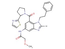 2-methoxy-N-(1-(2-phenylethyl)-7-{[2-(1,3-thiazol-2-yl)-1-pyrrolidinyl]carbonyl}-1H-benzimidazol-5-yl)acetamide