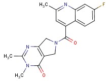 6-[(7-fluoro-2-methyl-4-quinolinyl)carbonyl]-2,3-dimethyl-3,5,6,7-tetrahydro-4H-pyrrolo[3,4-d]pyrimidin-4-one