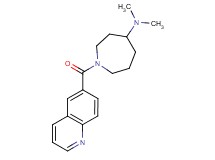 N,N-dimethyl-1-(6-quinolinylcarbonyl)-4-azepanamine