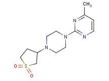 2-[4-(1,1-dioxidotetrahydro-3-thienyl)piperazin-1-yl]-4-methylpyrimidine