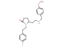 1-[2-(4-fluorophenyl)ethyl]-5-{2-[(4-methoxybenzyl)amino]ethyl}-2-pyrrolidinone