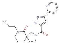 7-propyl-2-[(3-pyridin-2-yl-1H-pyrazol-5-yl)carbonyl]-2,7-diazaspiro[4.5]decan-6-one