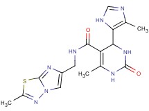 6-methyl-4-(4-methyl-1H-imidazol-5-yl)-N-[(2-methylimidazo[2,1-b][1,3,4]thiadiazol-6-yl)methyl]-2-oxo-1,2,3,4-tetrahydropyrimidine-5-carboxamide