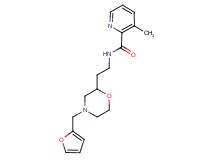 N-{2-[4-(2-furylmethyl)morpholin-2-yl]ethyl}-3-methylpyridine-2-carboxamide