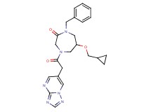 1-benzyl-6-(cyclopropylmethoxy)-4-([1,2,4]triazolo[1,5-a]pyrimidin-6-ylacetyl)-1,4-diazepan-2-one