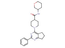 1-(2-phenyl-6,7-dihydro-5H-cyclopenta[d]pyrimidin-4-yl)-N-(tetrahydro-2H-pyran-3-yl)piperidine-4-carboxamide