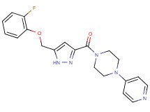 1-({5-[(2-fluorophenoxy)methyl]-1H-pyrazol-3-yl}carbonyl)-4-(4-pyridinyl)piperazine