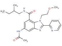 5-(acetylamino)-1-(2-methoxyethyl)-N-(2-methylbutyl)-2-(2-pyridinyl)-1H-benzimidazole-7-carboxamide