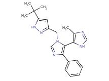 3-[(5-tert-butyl-1H-pyrazol-3-yl)methyl]-5'-methyl-5-phenyl-3H,3'H-4,4'-biimidazole