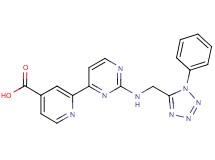 2-(2-{[(1-phenyl-1H-tetrazol-5-yl)methyl]amino}pyrimidin-4-yl)isonicotinic acid